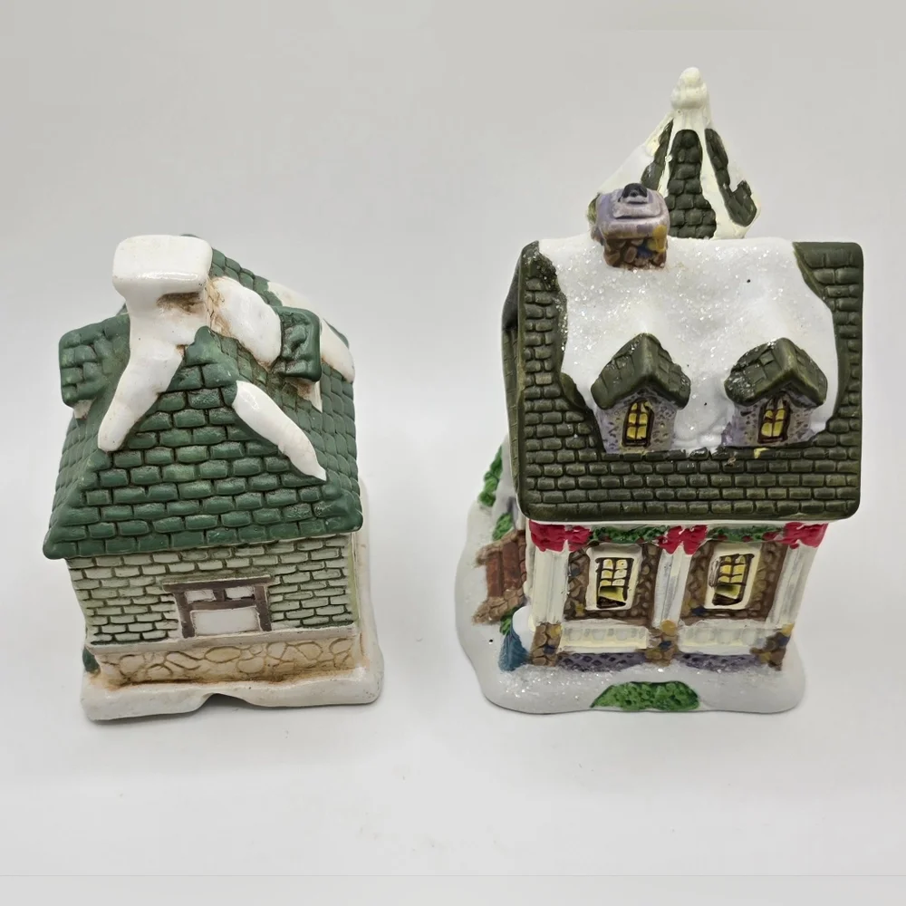 Wellington Square Collection Christmas Village Holiday 04 Church Public Library